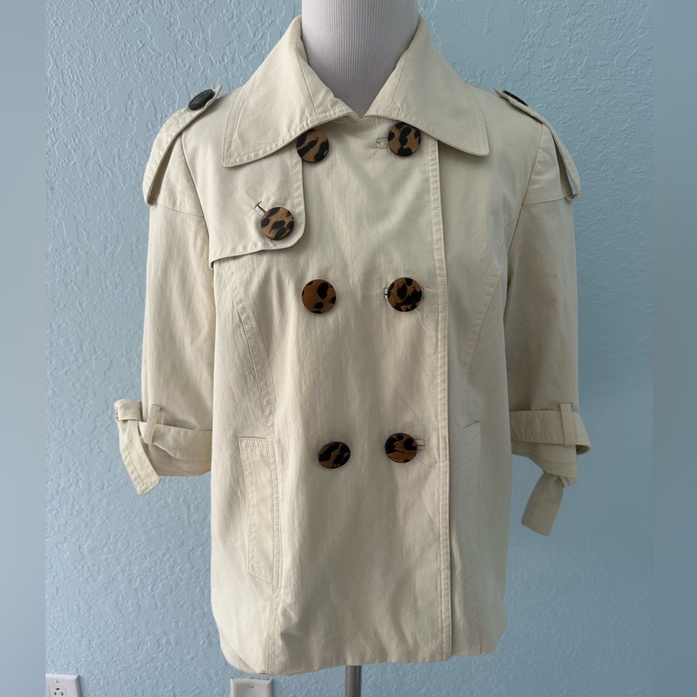 Milly Of New York Cream/Beige Lightweight Spring Jacket coat size 6